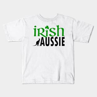 Irish Aussie (for light backgrounds) Kids T-Shirt